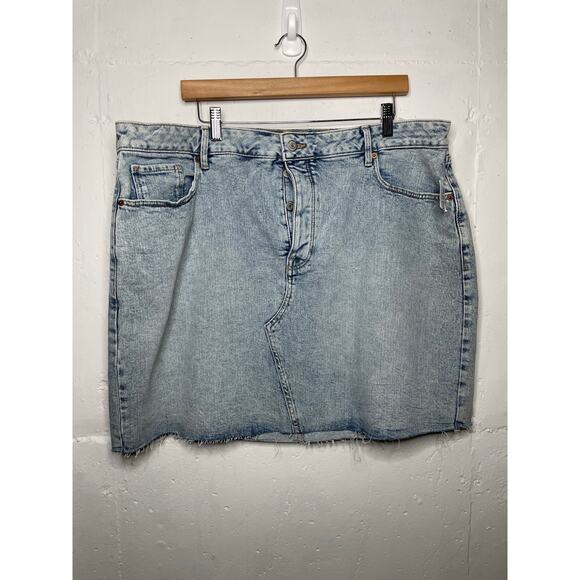 NEW Old Navy Womens Denim Jean Skirt Size 20 High Rise - Picture 1 of 6